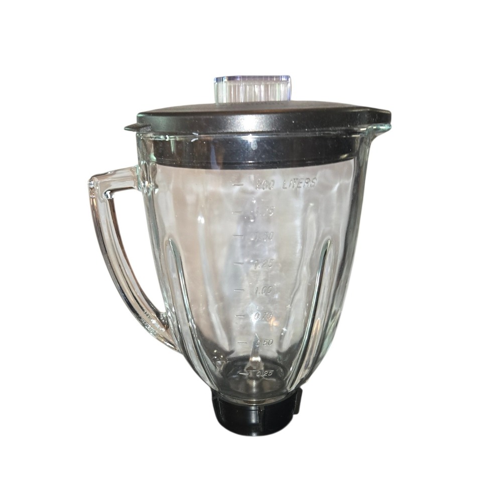 Oster Blender Pitcher 8 Cup Boroclass Glass Clear Replacement Jar Lid Blade Base